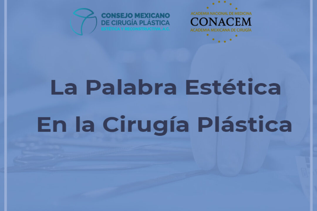 La palabra estética en nuestra especialidad