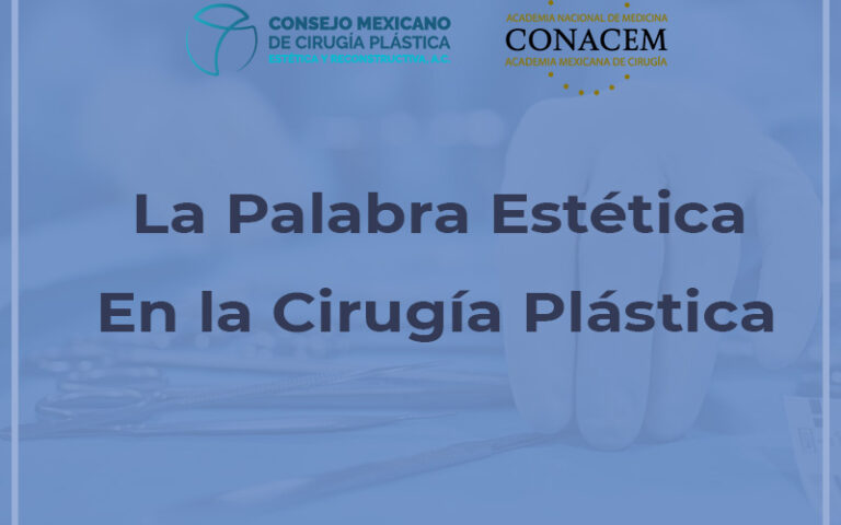 La palabra estética en nuestra especialidad